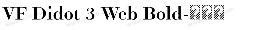 VF Didot 3 Web Bold字体转换